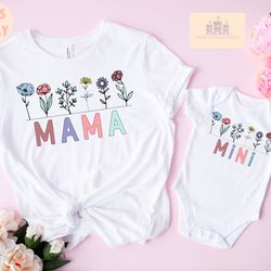 mama and mini matching shirts, mama and mini t-shirt, mother daughter shirts, mothers day shirt, mommy and me shirt