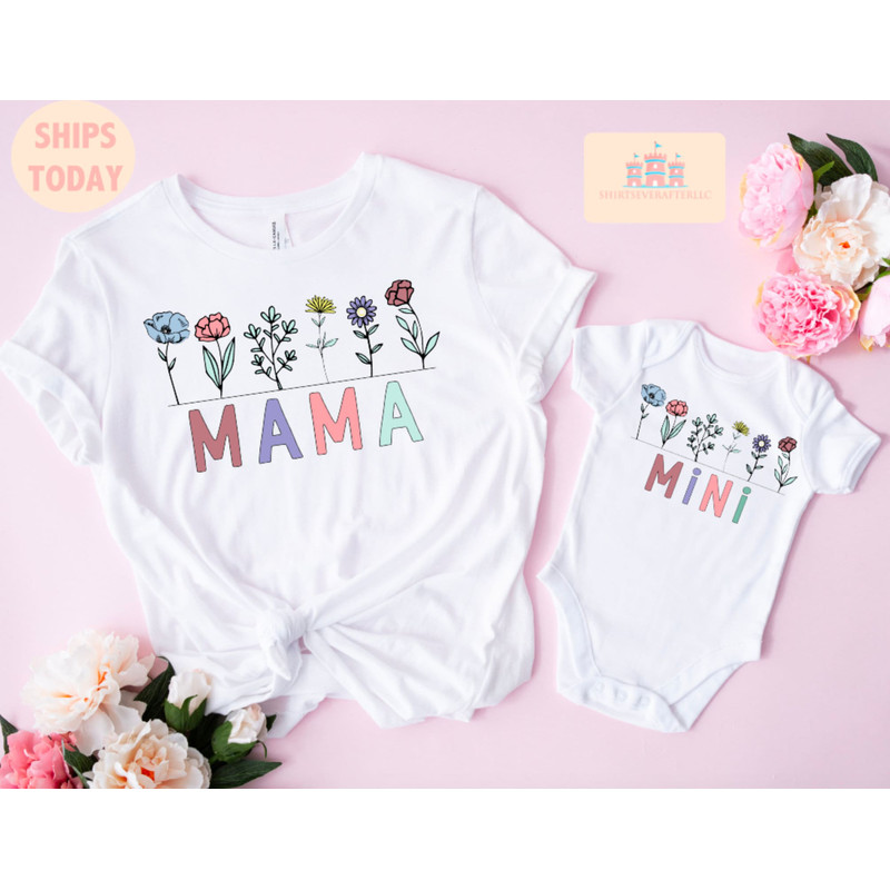 Mama and Mini Matching Shirts, Mama and Mini T-Shirt, Mother Daughter Shirts, Mothers Day Shirt, Mommy and Me Shirt.jpg