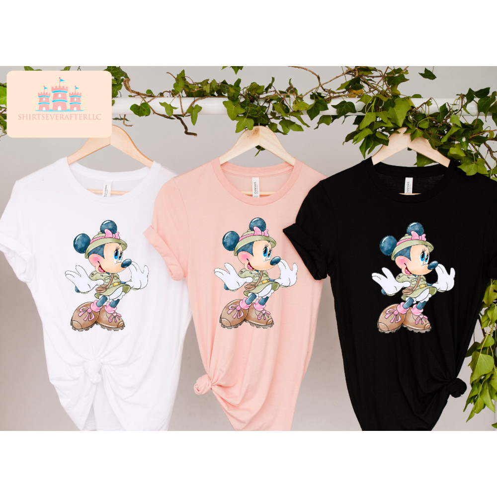 Minnie Mouse safari shirt, Mickey animal, Animal Kingdom themed Disney trip shirt for kids and adults, Safari shirt, animal kingdom shirt, 1.jpg