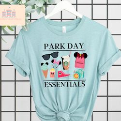 park day essentials shirt, family shirts, girl family shirts, mickey shirts for family, birthday group shirt, kids birth