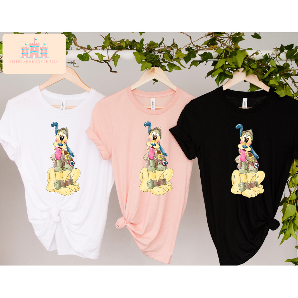Pluto safari shirt, Mickey animal, Animal Kingdom themed Disney trip shirt for kids and adults, Safari shirt, animal kingdom shirt,.jpg