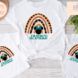 rainbow jambo disney shirt  animal kingdom themed disney trip shirt for kids and adults, safari shirt, animal kingdom sh