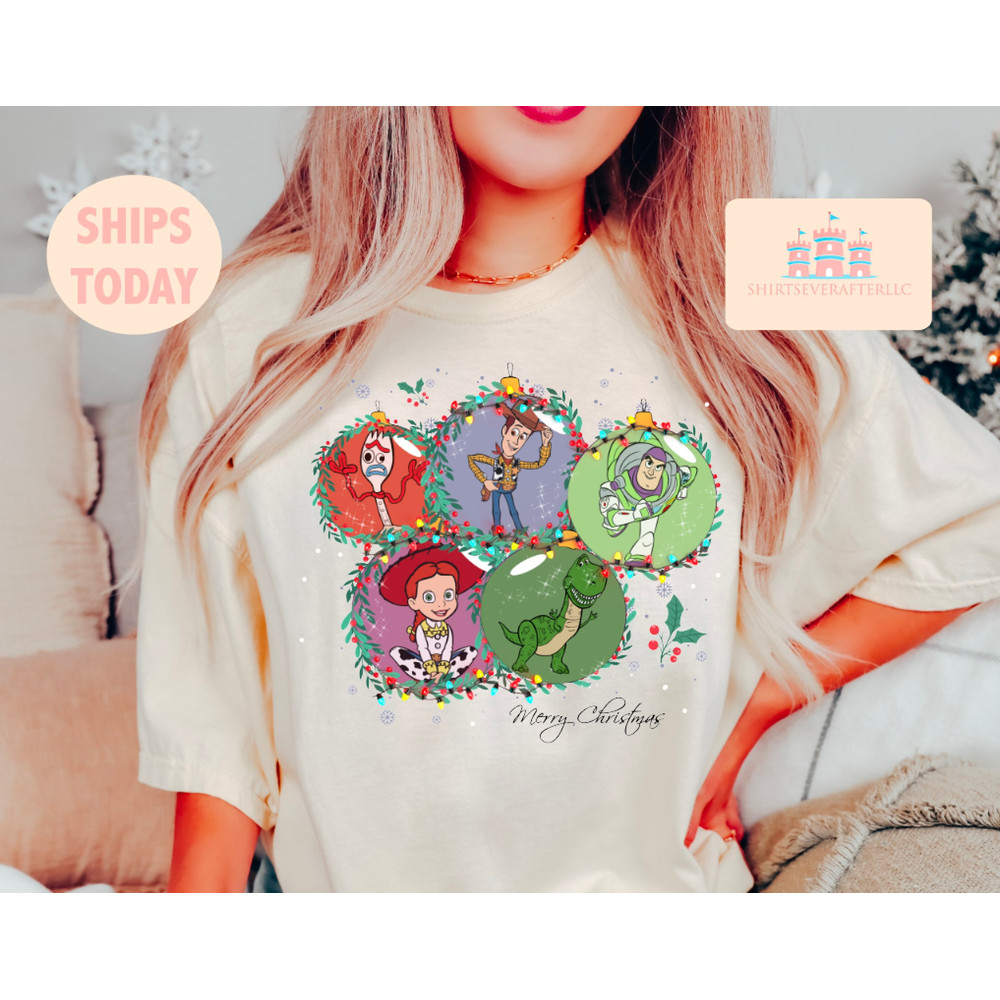 Retro Toy Story Merry Christmas Sweatshirt, Vintage Toy Story Friends Sweatshirt, Disney Group Shirt, Vintage Retro Disney Christmas Shirt 1.jpg
