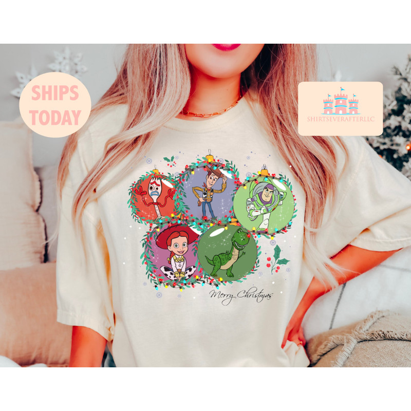 Retro Toy Story Merry Christmas Sweatshirt, Vintage Toy Story Friends Sweatshirt, Disney Group Shirt, Vintage Retro Disney Christmas Shirt 1.jpg