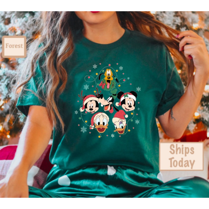 Vintage Mouse and friends Christmas Shirt, Retro Disney Christmas Shirt, Disney Christmas Friends Shirt, Disneyland Shirt.jpg