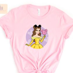 womens beauty and the beast shirt, womens beauty and the beast belle tank top, disney princess top, princess belle shirt