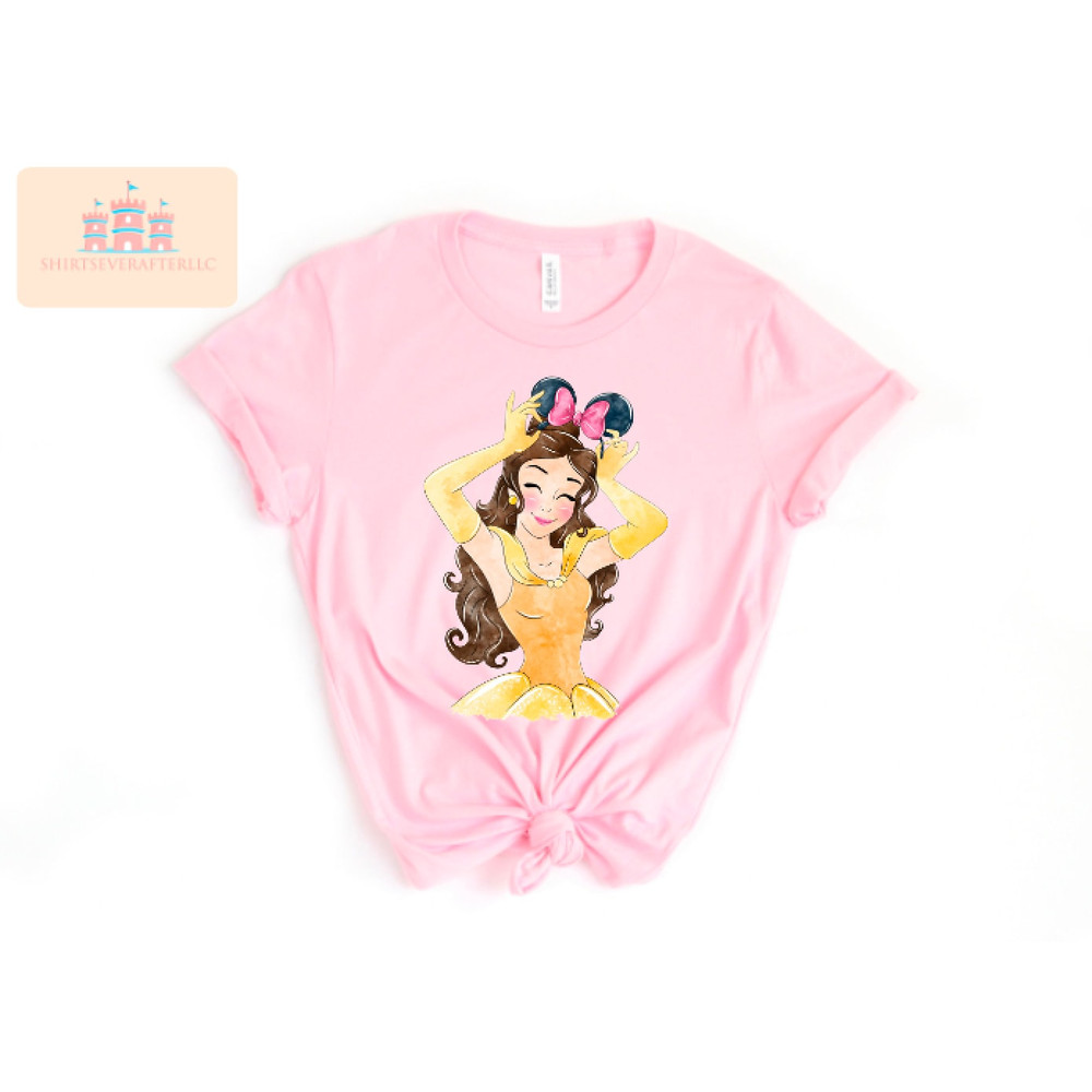 women's beauty and the beast shirt, women's beauty and the beast belle tank top, Disney princess top, princess belle shirt 3.jpg