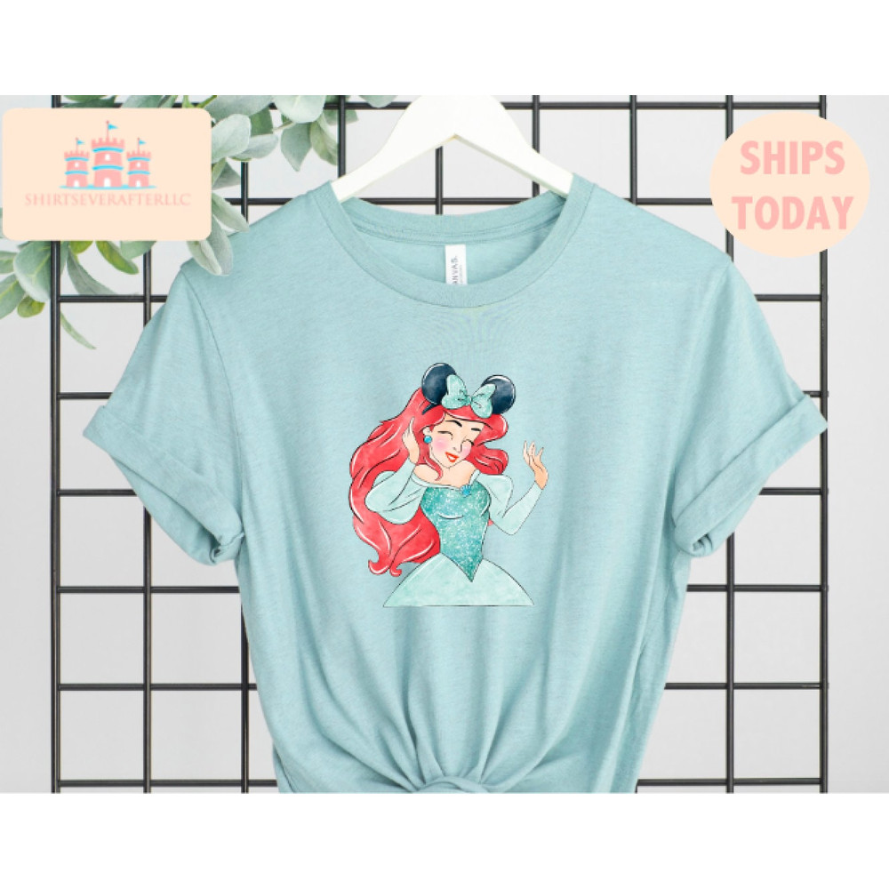 women's little mermaid shirt, women's little mermaid Ariel shirt, Ariel mermaid shirt, disney ariel shirt, girls ariel mermaid shirt 1.jpg