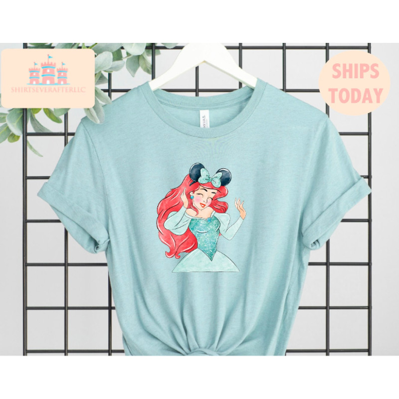 women's little mermaid shirt, women's little mermaid Ariel shirt, Ariel mermaid shirt, disney ariel shirt, girls ariel mermaid shirt 1.jpg