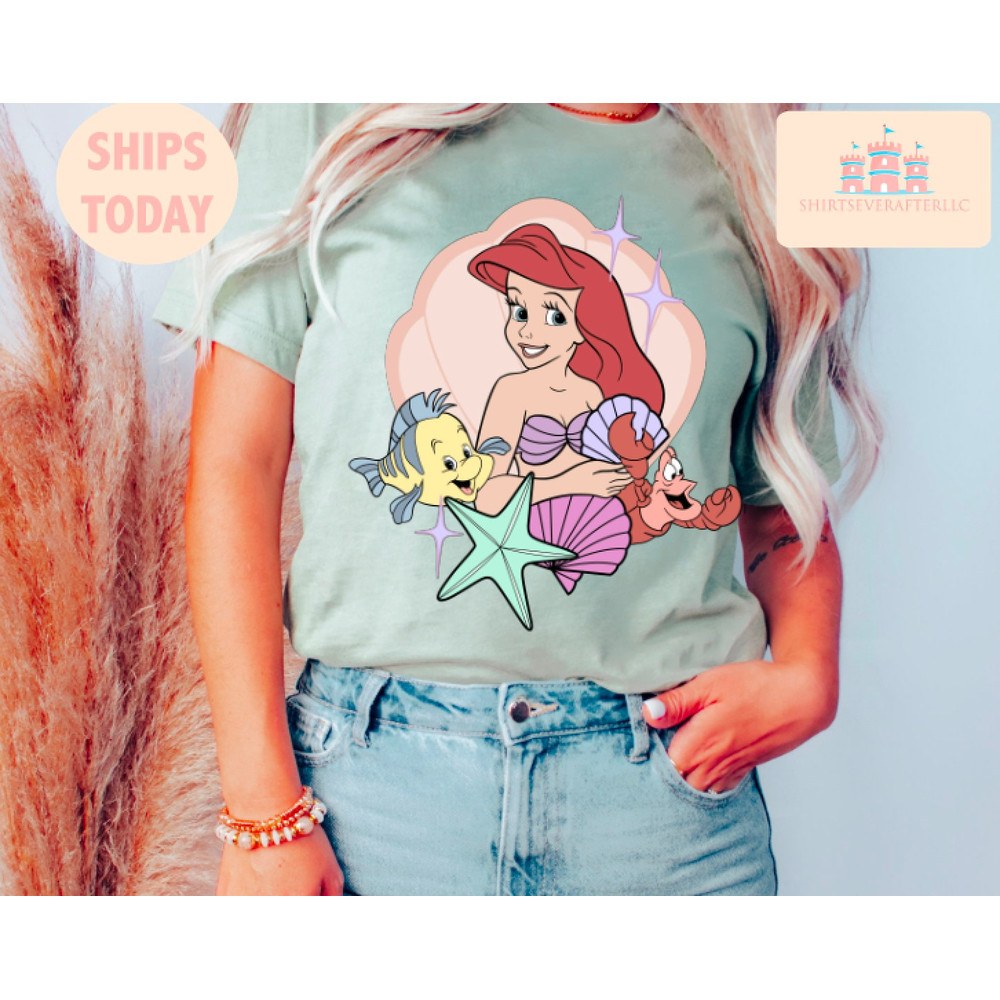 women's little mermaid shirt, women's little mermaid Ariel shirt, Ariel mermaid shirt, disney ariel shirt, girls ariel mermaid shirt.jpg