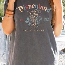 comfort colors retro disneyland est 1955 california shirt, vintage disneyland shirt,mickey and friends shirt,disneys tee