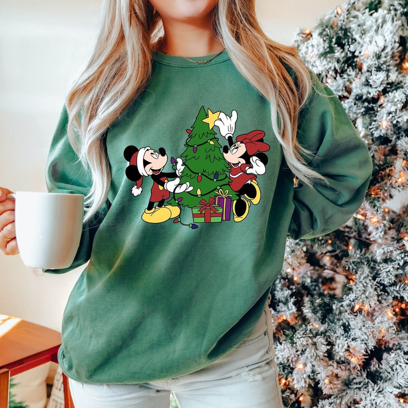 Comfort Colors® Disney Couples Mickey and Minnie Mouse Christmas Shirt, Disney Family Shirt, Disneyland Family Shirt, Disneyworld Shirt.jpg