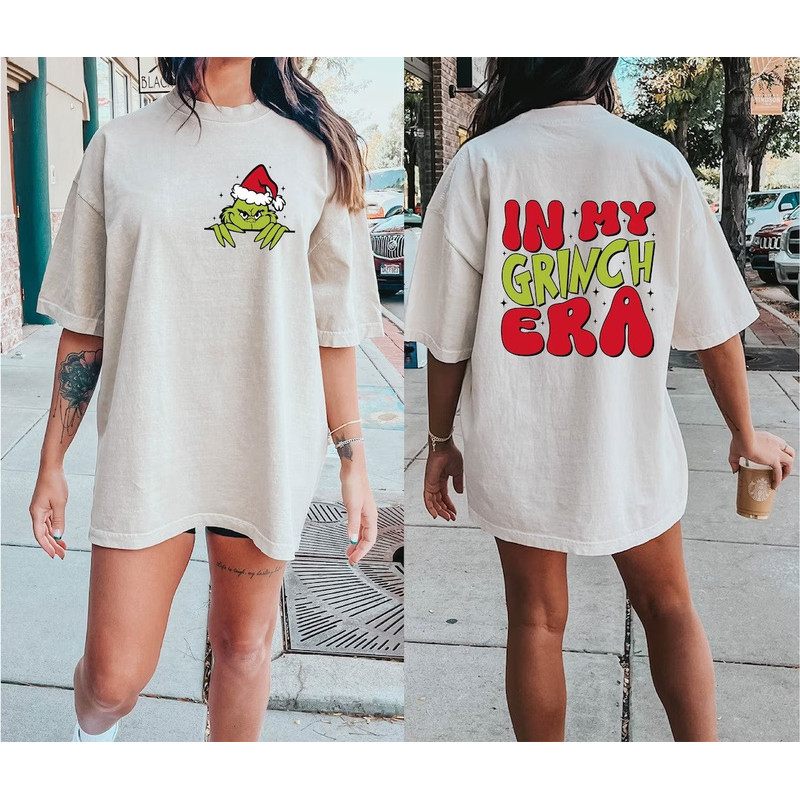 Comfort Colors® In My Grinch Era Shirt, Christmas Grinch Shirt, Funny Christmas Gift, Cute Merry Christmas Shirt, Womens Holiday Shirt 1.jpg
