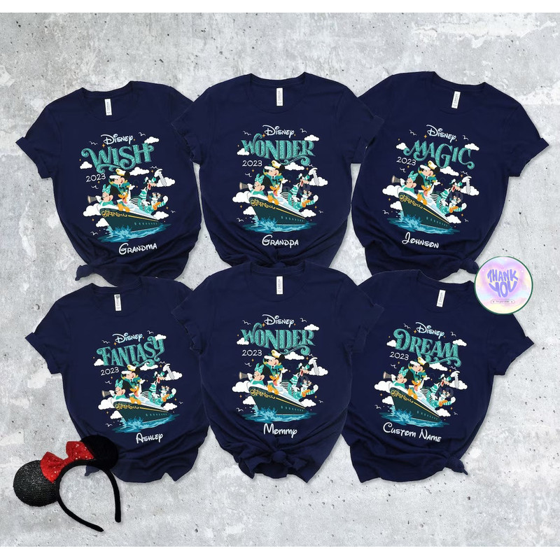 Custom Disney Cruise 2023 Shirt, Magical Cruisin Shirt, Silver Anniversary At Sea, Disney Wonder, Wish Matching Cruise, Family Cruise Shirt.jpg