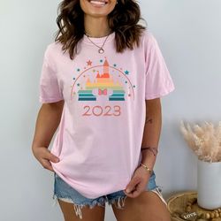 disney castle 2023 shirt, disney vacation shirt, disneyworld t-shirt, retro castle mickey mouse 2023, disneyland shirt,