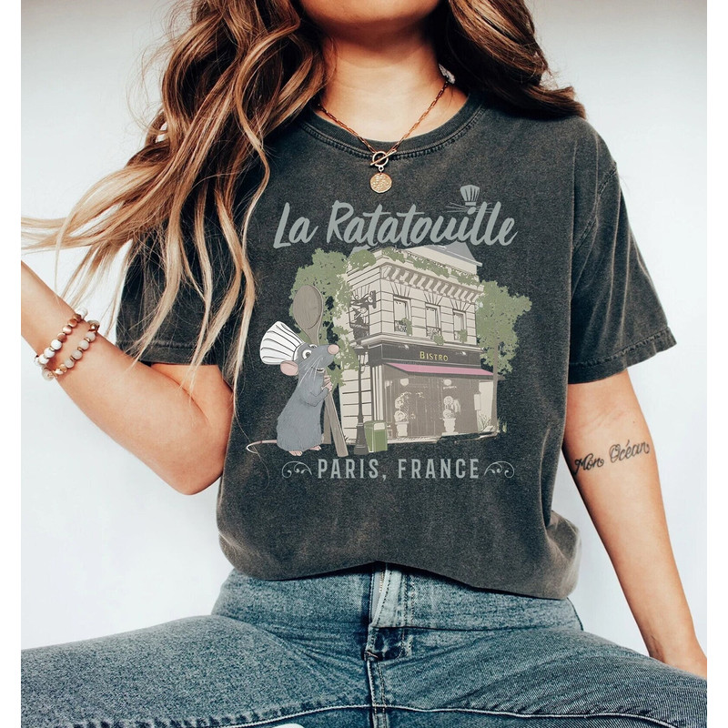 Disney Ratatouille Paris Shirt,France Vintage Restaurant T-Shirt,Pixar Shirt,Anyone can cook shirt, Disney Parks Shirt, Comfort Colors Shirt.jpg