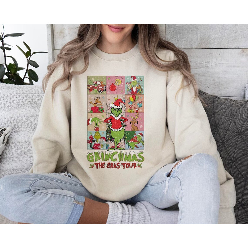 Retro Merry Grinchmas Shirt, Grinchmas Eras Tour Shirt, Grinchmas Shirt, Whoville University Christmas, Merry Christmas Gift Shirt.jpg