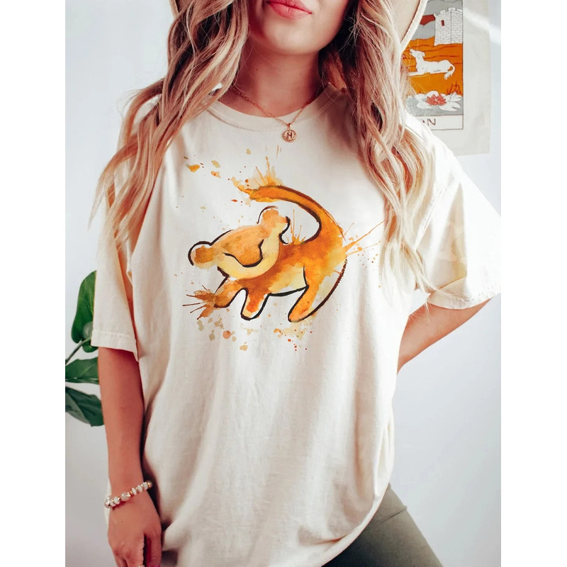 Vintage 90s Disney Lion King Simba Cave Painting Comfort Colors Shirt, Vintage Lion King Shirt, Hakuna Matata Shirt, Disney Family Shirts.jpg