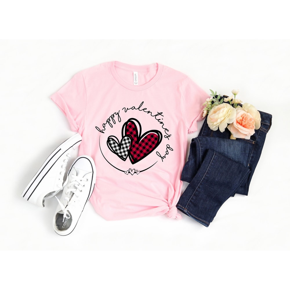 Buffalo Plaid Heart Valentines Day Shirt,Valentines Day Shirts For Woman,Heart Shirt,Cute Valentine Shirt,Valentines Day Gift,Couple Shirt.jpg
