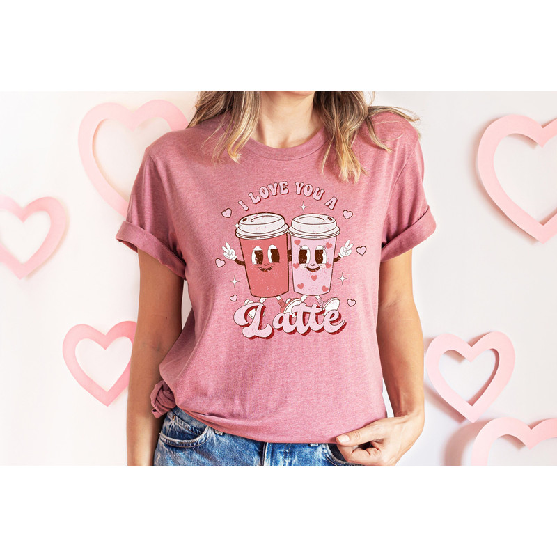 Retro Valentines Day Shirt,Valentines Day Shirts For Woman,Latte Valentine Shirt,Valentines Day Gift,Valentines Coffee Lover Gift,Donut.jpg