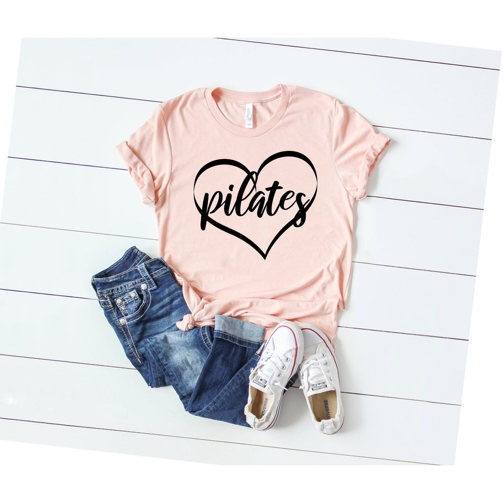 Pilates Shirt Pilates Heart Shirt I love Pilates Tshirt Pilates Shirts for Women Pilates Teacher Gifts Workout Pilates instructor Gift OK 1.jpg