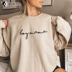 boy mama sweatshirt mothers day gift from son - happy place for music lovers