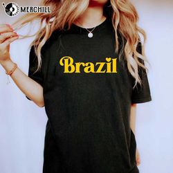 brazil world cup shirt soccer brasil tshirt gift ideas 2022 - happy place for music lovers