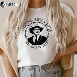every girl needs a little rip in her jeans yellowstone shirts rip gifts for yellowstone fan - happy place for music love