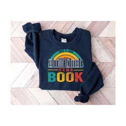 take a look its in a book, librarian sweatshirt, rainbow teacher gift, book shirt, reading shirt, book club sweatshirt,
