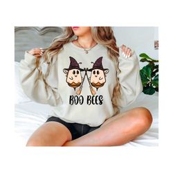 boo bees shirt, boo bee halloween shirt, halloween boo shirt, ghost bee halloween shirt, funny halloween tee for women,