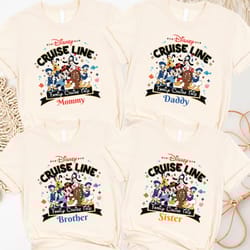 cruise line shirt, custom family cruise shirts, mickey and friends shirt