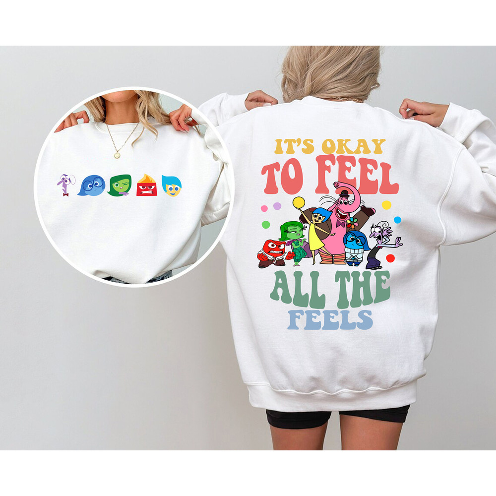 Inside Out It's Okay To Feel All The Feels Shirt, Mental Health shirt, Inclusion Shirt, Speech Therapy Shirt, BCBA Shirt, Para Shirt.jpg