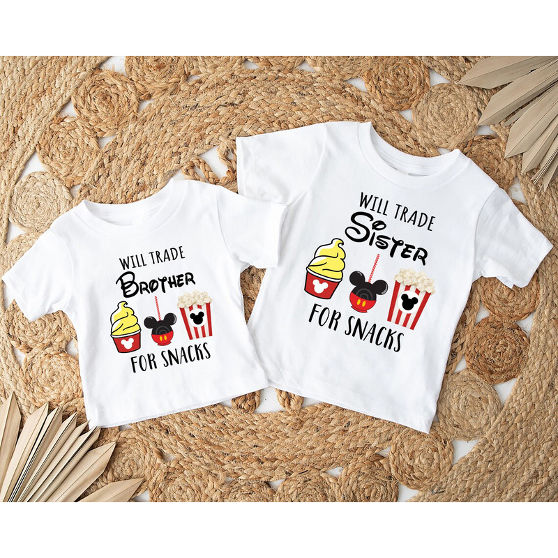 Will Trade Sister For Snacks Shirt, Will Trade Brother For Snacks Shirt, Snacking Shirt, Snacking Around The World Shirt.jpg