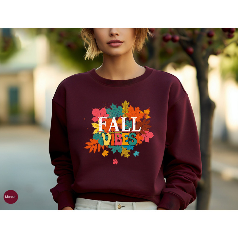 Fall Vibes Sweatshirt, Halloween Sweatshirt, Fall Sweatshirt, Fall Leopard Sweatshirt, Fall Time Sweatshirt, Cute Thanksgiving Sweatshirt.jpg