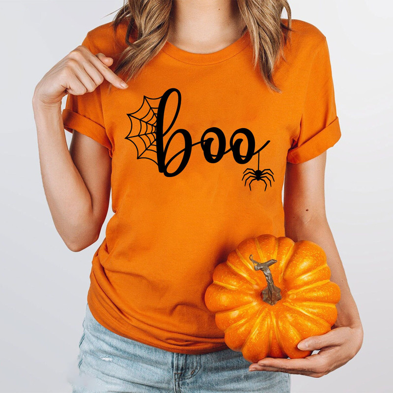 Halloween Boo Shirt, Halloween Ghost Shirt, Halloween Pumpkin Shirt, Kids Halloween Shirt, Spider Halloween Shirt, Toddler Halloween Shirt.jpg