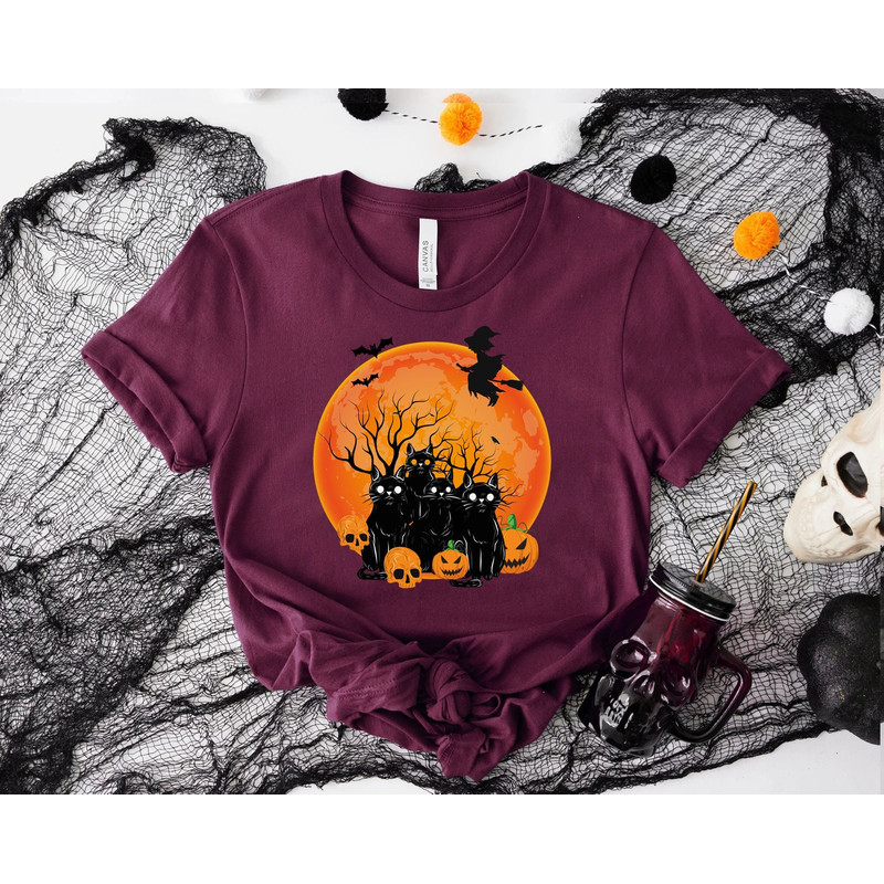 Halloween Gift, Black Cat Shirt, Cat Lovers, night shirt,Cat Murder Halloween t-shirt, Funny Halloween T-Shirt, Black Cats & Pumpkins Shirt.jpg