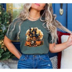 halloween haunted house shirt,halloween horror house tee,halloween skeleton playing guitar shirt,horror night tee,darkes