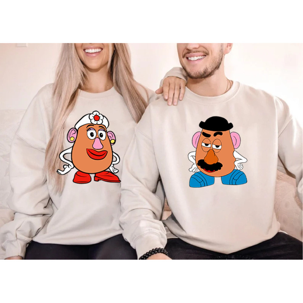 Mr Potato and Ms Potato Heads Inspired Couples Matching Shirt, Mr Potato and Ms Potato Head Shirt, Thanksgiving Couple,Cute Thanksgiving Tee.jpg