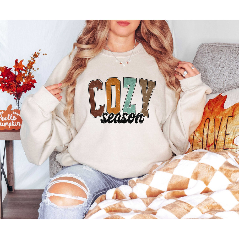 Cozy Season Sweatshirt, Get Cozy Sweatshirt, Cozy Season Merry Christmas, Christmas Sweatshirt, Winter Sweatshirt, Stay Home, Cozy Vibes.jpg