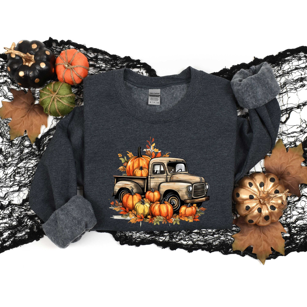 Fall Pumpkin Truck Shirt, Fall Pumpkin Truck Tee, Autumn Vibes, Autumn Shirt, Fall Shirt, Pumpkin Shirt.jpg