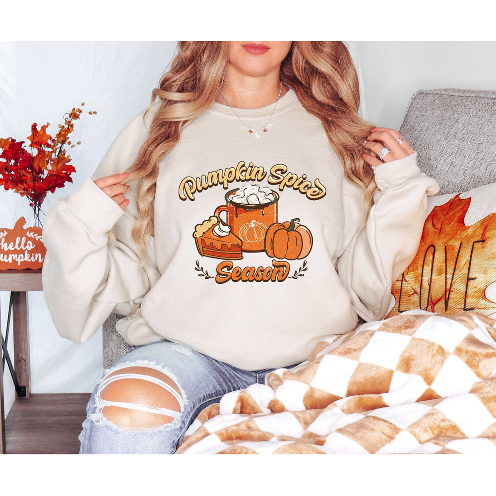 Pumpkin Season Sweatshirt, Thanksgiving Shirts, Pumpkin Season Shirt, Happy Thanksgiving, Cozy Pumpkin Sweater, Fall Vibes, Pumpkin Season.jpg