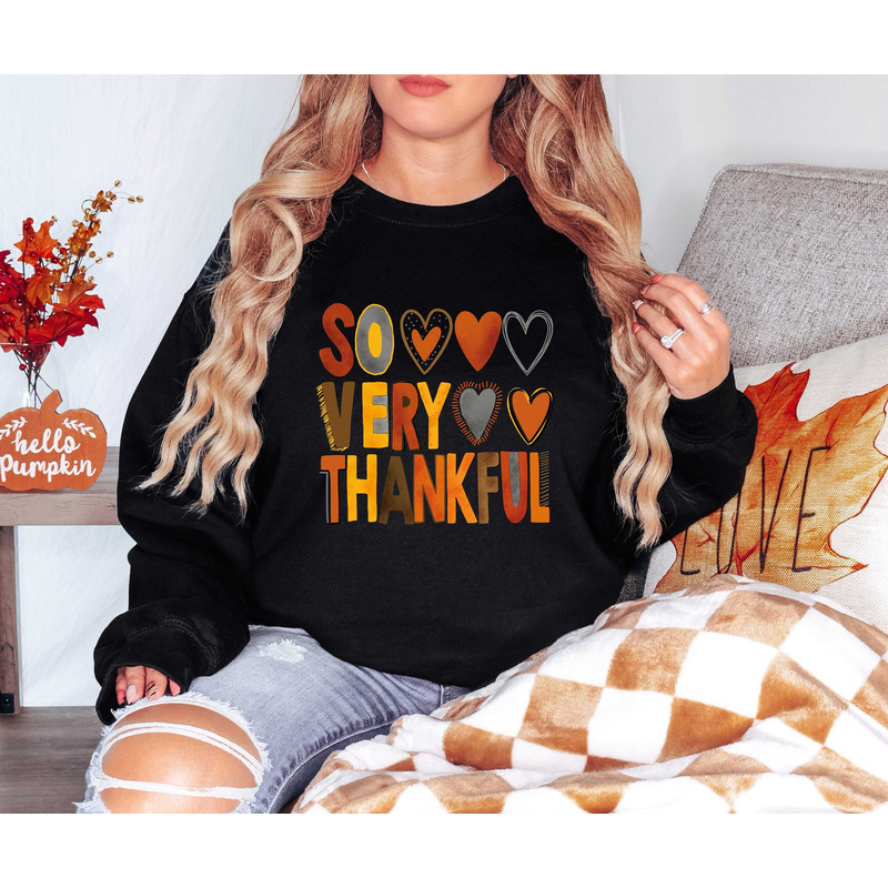 So Very Thankful Sweatshirt, Thanksgiving Turkey Peace Sign Sweatshirt, Thanksgiving Dinner, Thankful Shirt, Thanksgiving Gifts, Turkey Tee.jpg