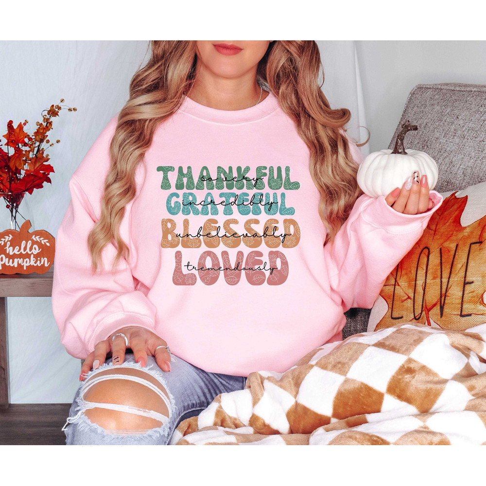Thankful Grateful Blessed sweatshirt, Thanksgiving sweaters, Fall sweaters, Thankful sweaters, Thanksgiving, Grateful sweatshirt.jpg