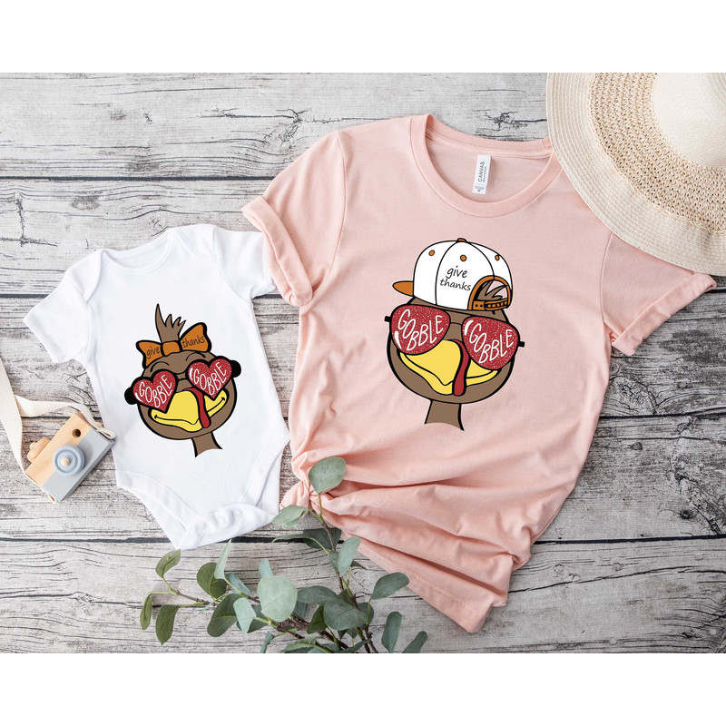 Thanksgiving Turkey Shirt, Girl and Boy Turkey Shirt, Funny Family Turkey Shirt, Thanksgiving Family Shirt, Thanksgiving Dinner Shirt.jpg