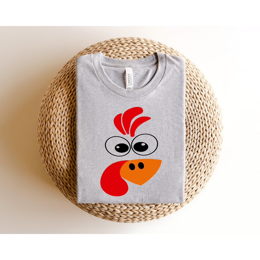 Cute Turkey Fall Thanksgiving Shirt, Thanksgiving Family Matching Shirt, Turkey Face Shirt, Funny Thanksgiving Shirt, Thanksgiving Women's.jpg