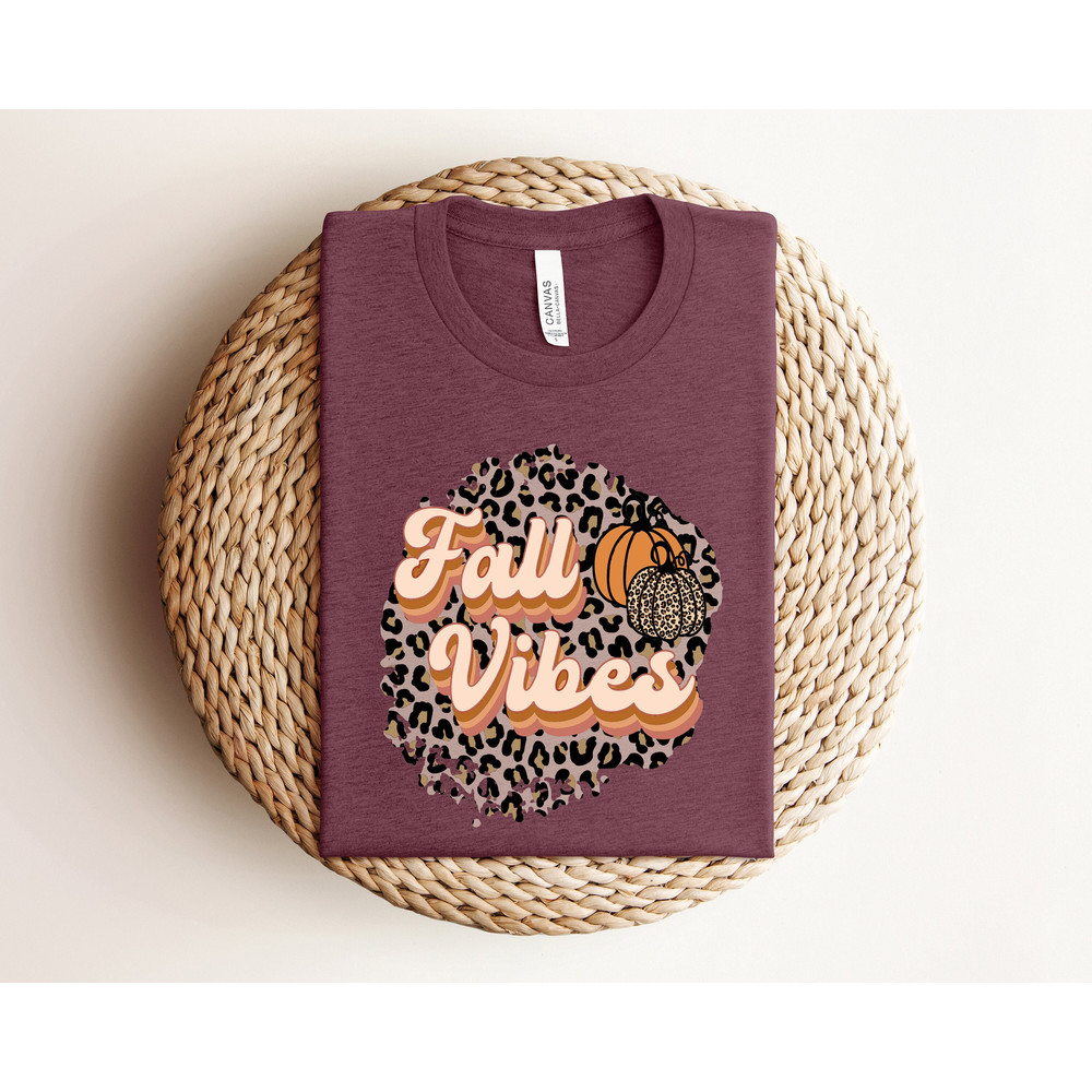 Fall Vibes Leopard Retro Shirt, Fall Shirt,Thanksgiving Shirt,Hello Pumpkin,Fall Vibes,Thankful Grateful Blessed Shirt,Thanksgiving Shirts.jpg