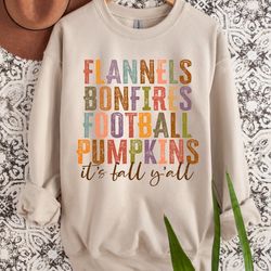 flannels pumpkins hayrides s'mores and bonfires sweatshirt, fall shirt, fall sweatshirt, pumpkin spice, cute fall shirt,