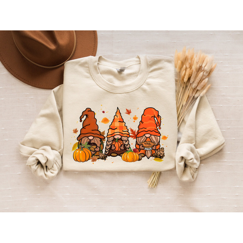 Thanksgiving Gnome SweatShirt, Gnome Shirt, Pumpkin Shirt, Cute Thanksgiving Tee, Happy Thanksgiving Shirt, Hello Fall, Thanksgiving Gift.jpg