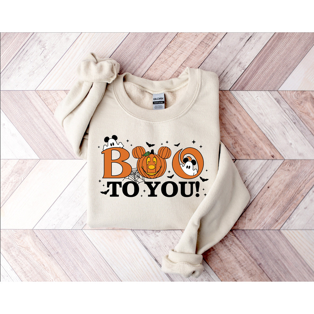 Boo To You Sweatshirt, Halloween Pumpkin Sweatshirt, Halloween Ghost Sweatshirt, Mickey Ghost Shirt, Halloween Sweatshirt, Halloween Gift.jpg