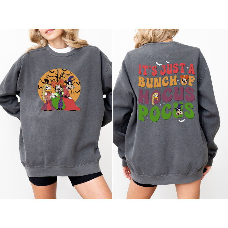 Comfort Colors® Minnie Halloween Hoodie, It's Just A Bunch Of Hocus Pocus Sweatshirt, Mickey And Friends Halloween Sweater, Disney Halloween.jpg